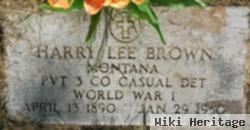 Pvt Harry Lee Brown