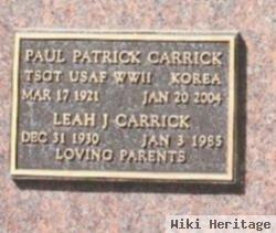 Paul Patrick Carrick