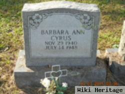 Barbara Ann Cyrus