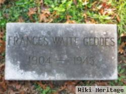 Frances Waite Geddes