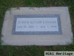 Judith Bernice Keysor Cannon