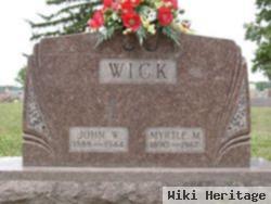 Myrtle M Wick