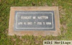 Robert W Hatton, Sr