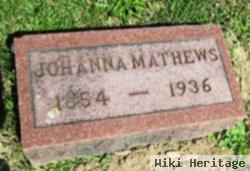 Johanna "joan" Sheehan Mathews