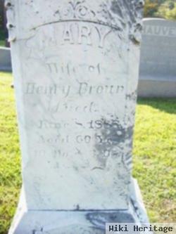 Mary Toms Brown