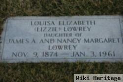 Louisa Elizabeth "lizzie" Lowrey