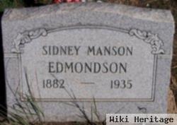 Dr Sidney Manson Edmondson