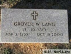 Lieut Grover W "will" Lang