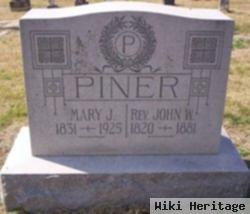 Rev John Walker Piner