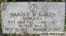 Pvt Harold W. Karch