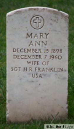 Mary Ann Franklin