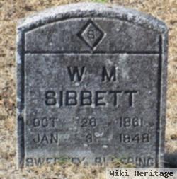 William M Sibbett