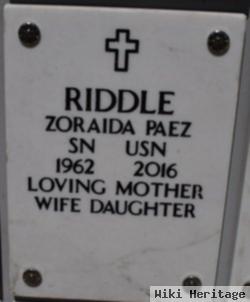 Zoraida Paez Riddle