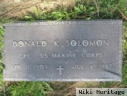 Donald K Solomon