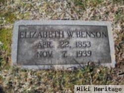 Elizabeth "betty" Walker Benson