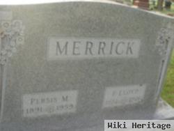 F Lloyd Merrick