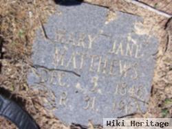 Mary Jane Matthews