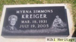 Myrna Jeanne Simmons Kreiger