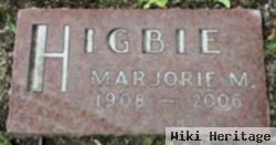 Marjorie M Butler Higbie