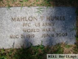 Mahlon T Humes