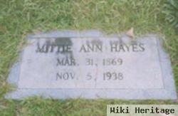 Mittie Ann Bowden Hayes