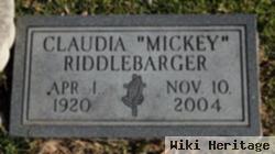 Claudia "mickey" Riddlebarger