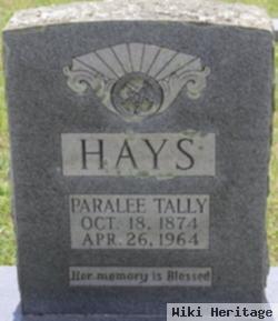 Paralee Florence Tally Hays