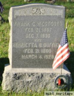 Frank G Westcott