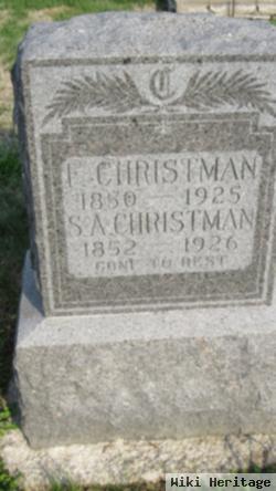 Sarah A. Hess Christman