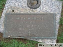 Audy W Hicks