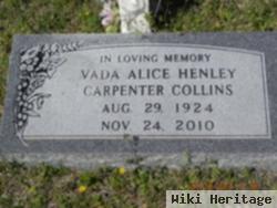 Vada Alice Carpenter Henley Collins