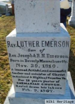 Rev Luther Emerson