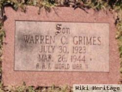 Warren C Grimes