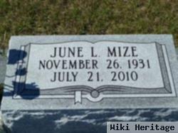 June Luvon Milstead Mize