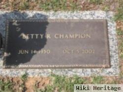 Betty Ruppe Champion