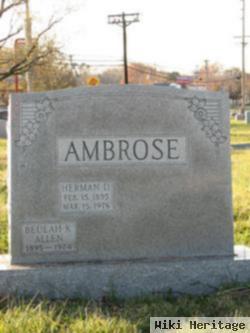 Herman D Ambrose