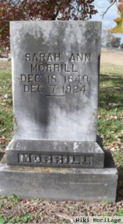 Sarah Ann Gunn Morrill