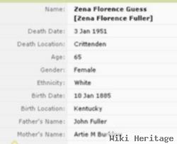 Zena Florence Fuller Guess