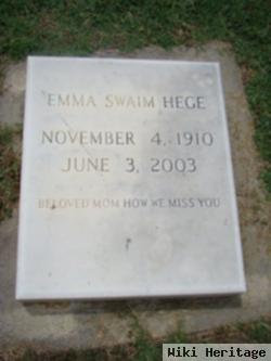 Emma Swaim Hege