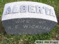 Alberta F "bertie" Barnhart Wickham