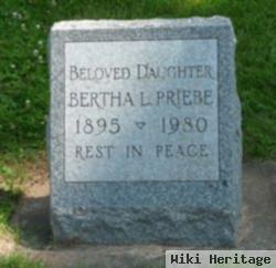 Bertha L Priebe