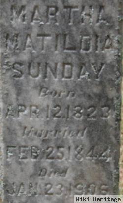 Martha Matilda Johnson Sunday