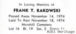 Frank T Rakowski