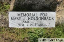 Mary J Holsonback Stancil