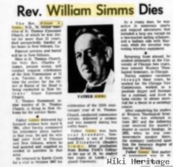 Rev William Augustus Simms