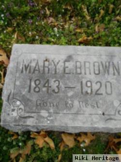 Mary E Brown