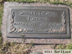 Shirley Ruth Thomas Foreman