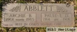 Pauline D Abblett