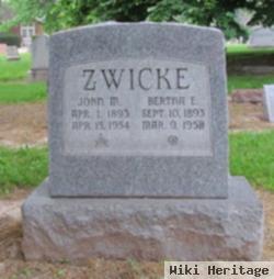 John M Zwicke