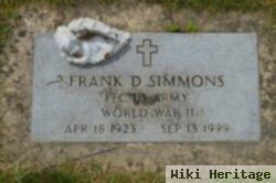 Frank D Simmons